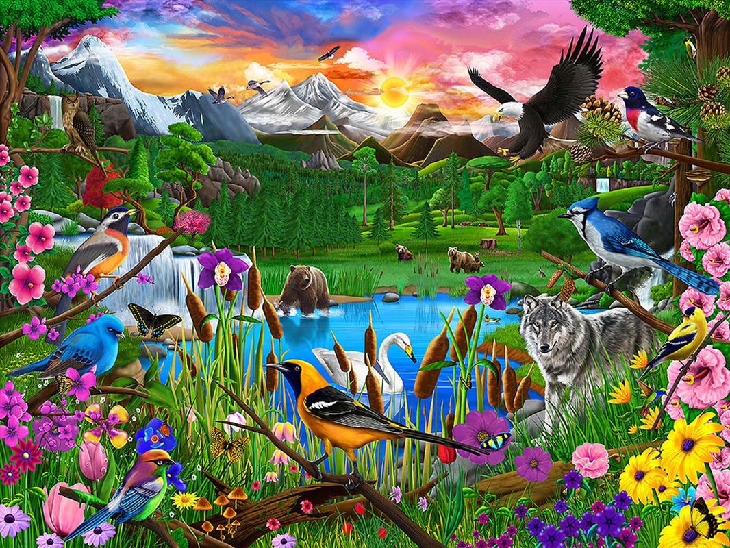 Gathering At Yellowstone 300 Piece XL/Product Detail/Jigsaw Puzzles