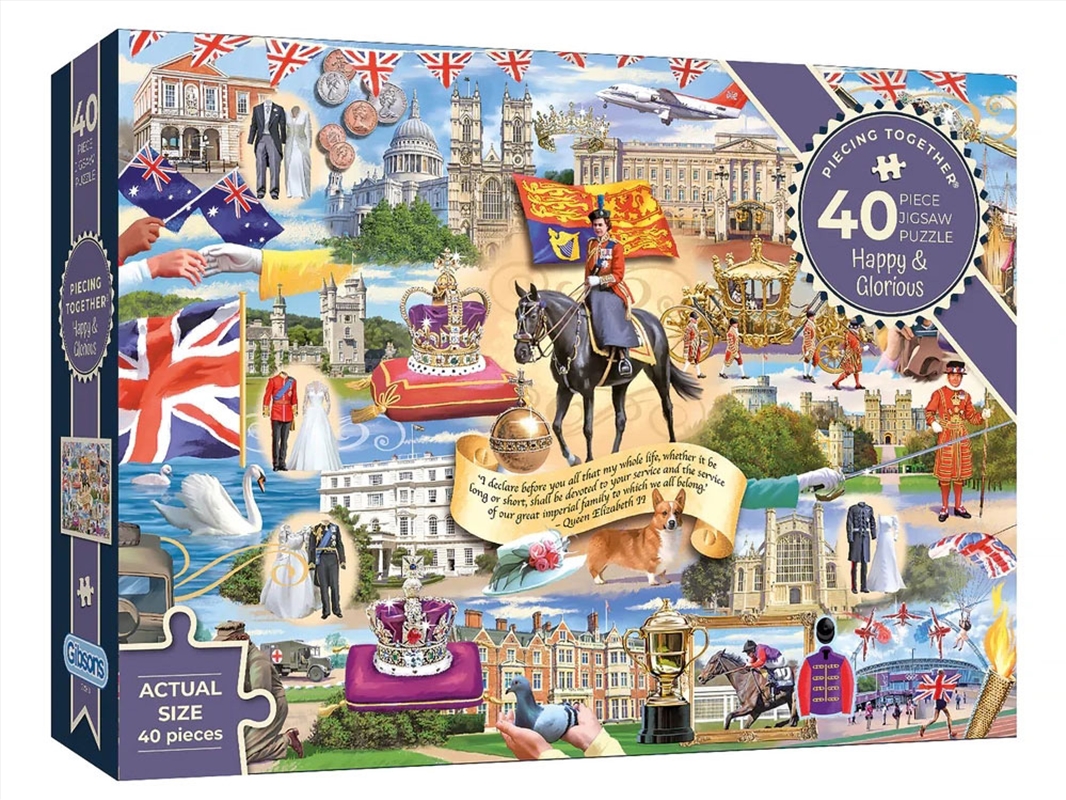 Happy And Glorious 40 Piece XXL/Product Detail/Jigsaw Puzzles