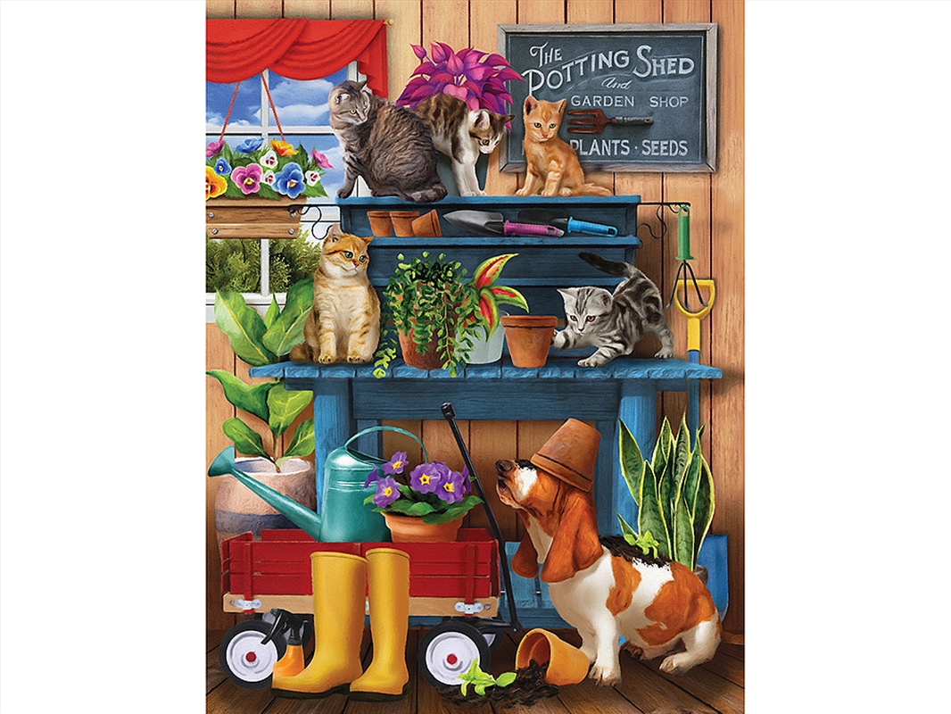 Trouble In Pottingshed 300 Piece XL/Product Detail/Jigsaw Puzzles