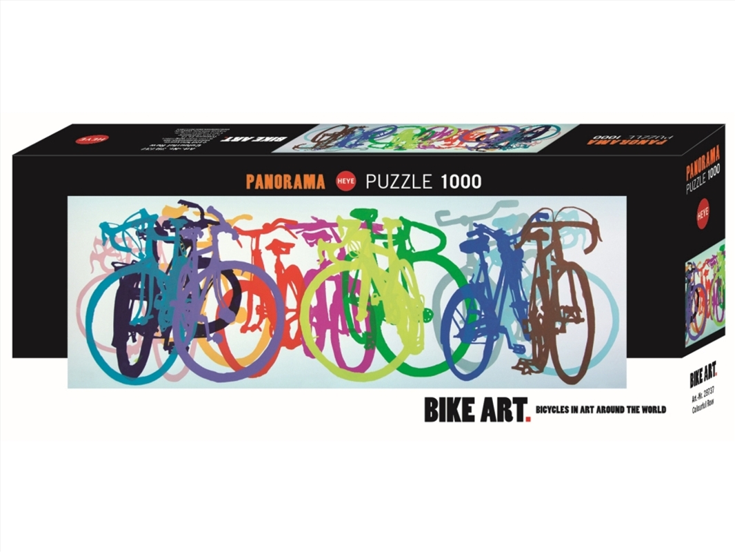 Bike Art Colourful Row 1000 Piece/Product Detail/Jigsaw Puzzles