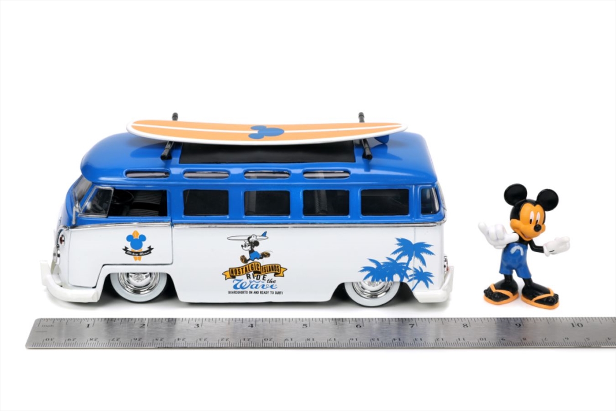 Disney - 1962 Volkswagen Bus 1:24 Scale with Mickey Figure/Product Detail/Figurines
