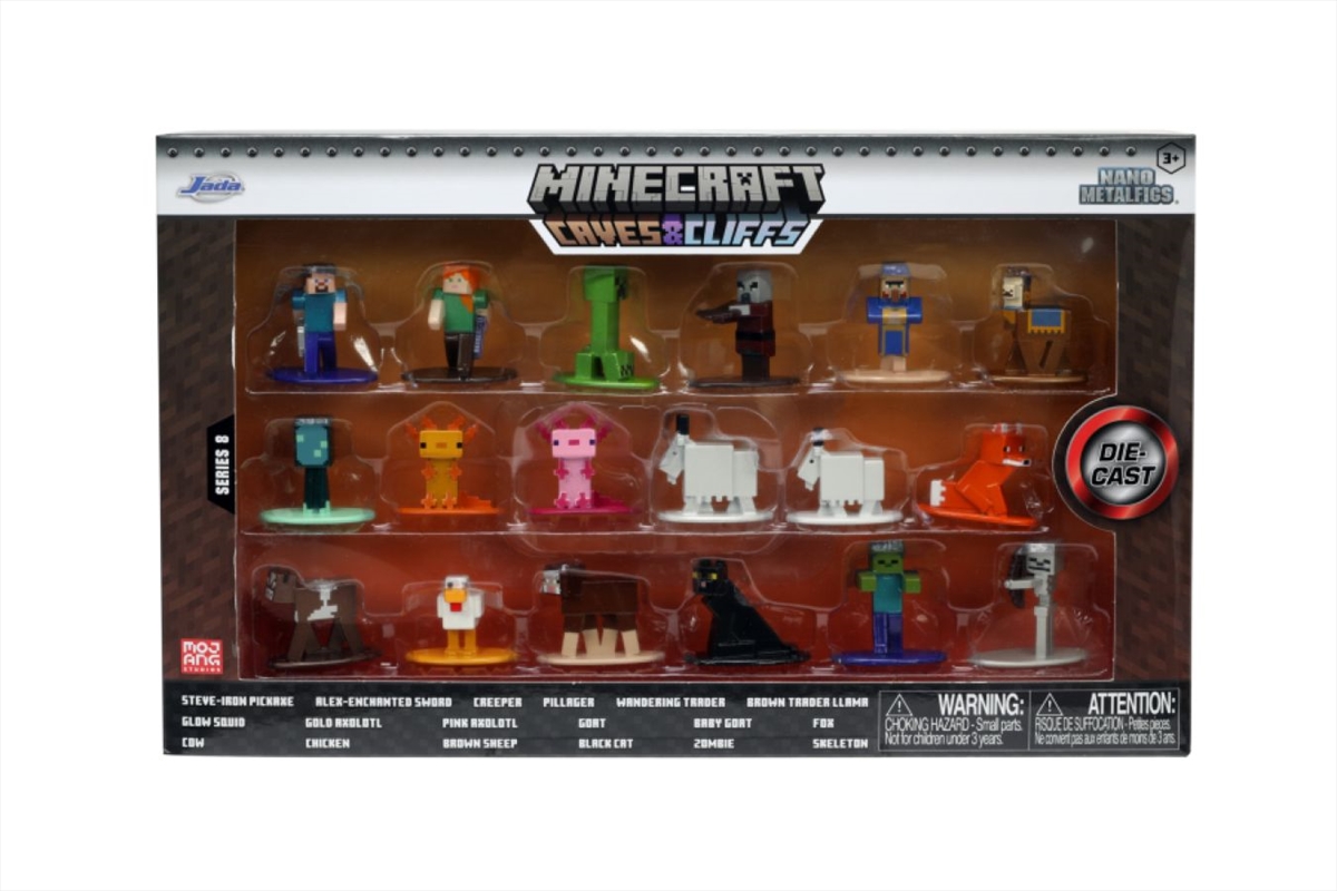 Minecraft - Caves & Cliffs Nano MetalFig 18-Pack Set 2/Product Detail/Figurines