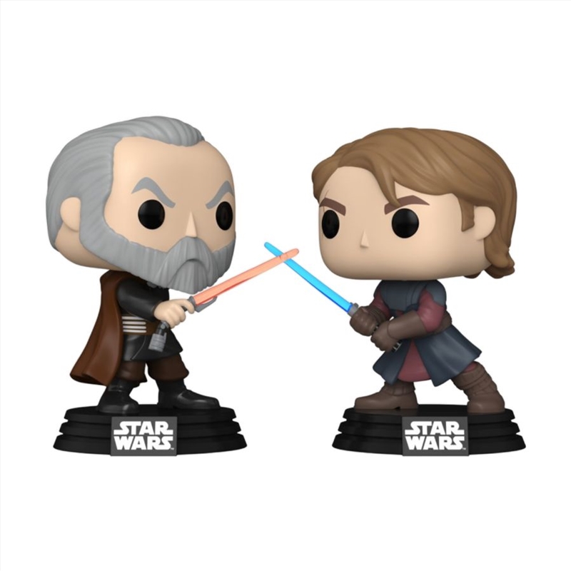 Star Wars: The Clone Wars - Anakin Skywalker Vs Count Dooku US Exclusive Pop! Vinyl 2-Pack [RS]/Product Detail/Movies