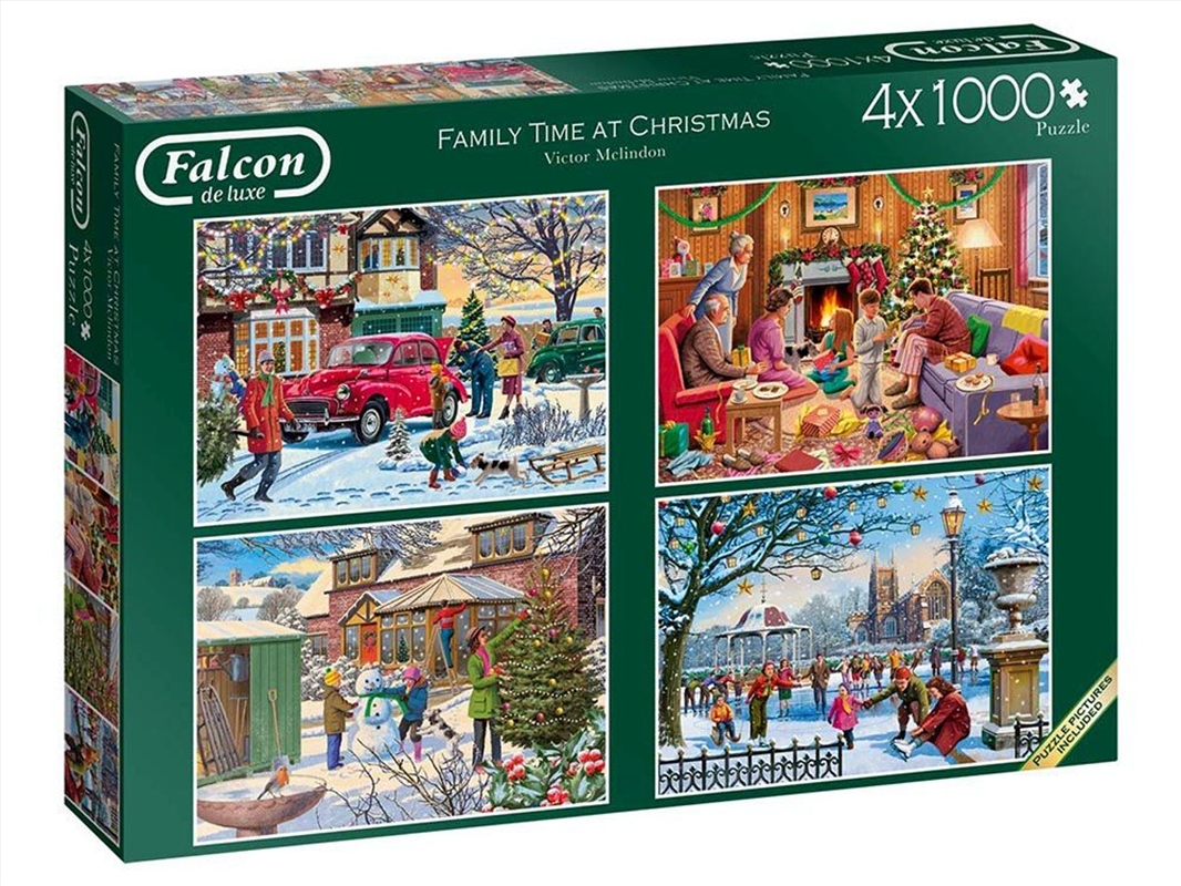 Family Time Christmas 4x1000 Piece/Product Detail/Jigsaw Puzzles