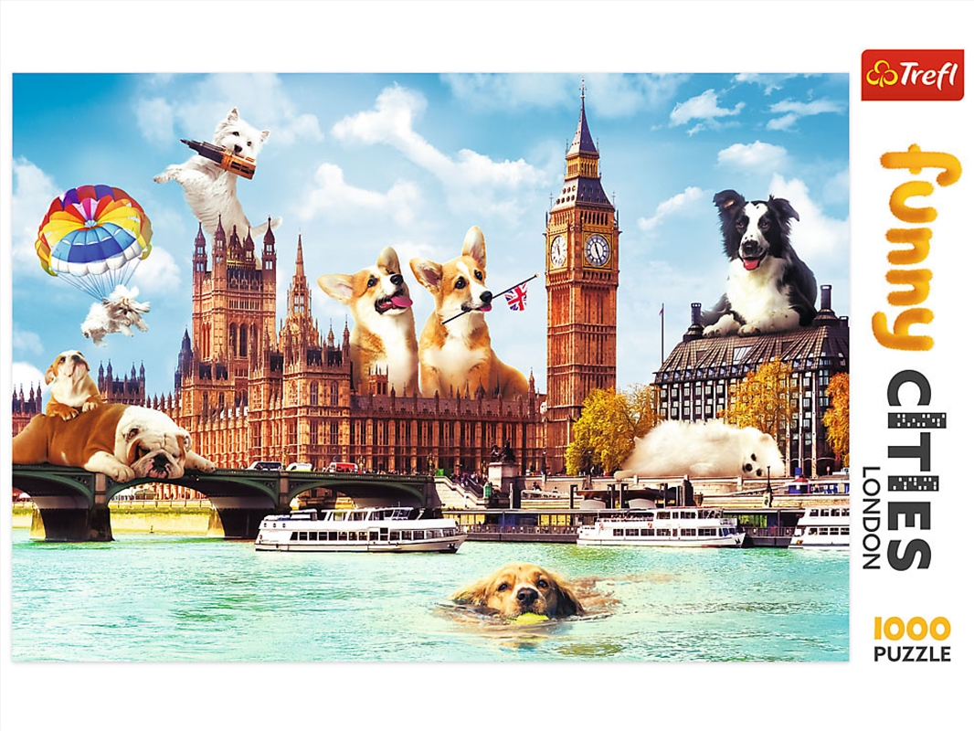 Funny Cities Dogs In London 1000 Piece/Product Detail/Jigsaw Puzzles