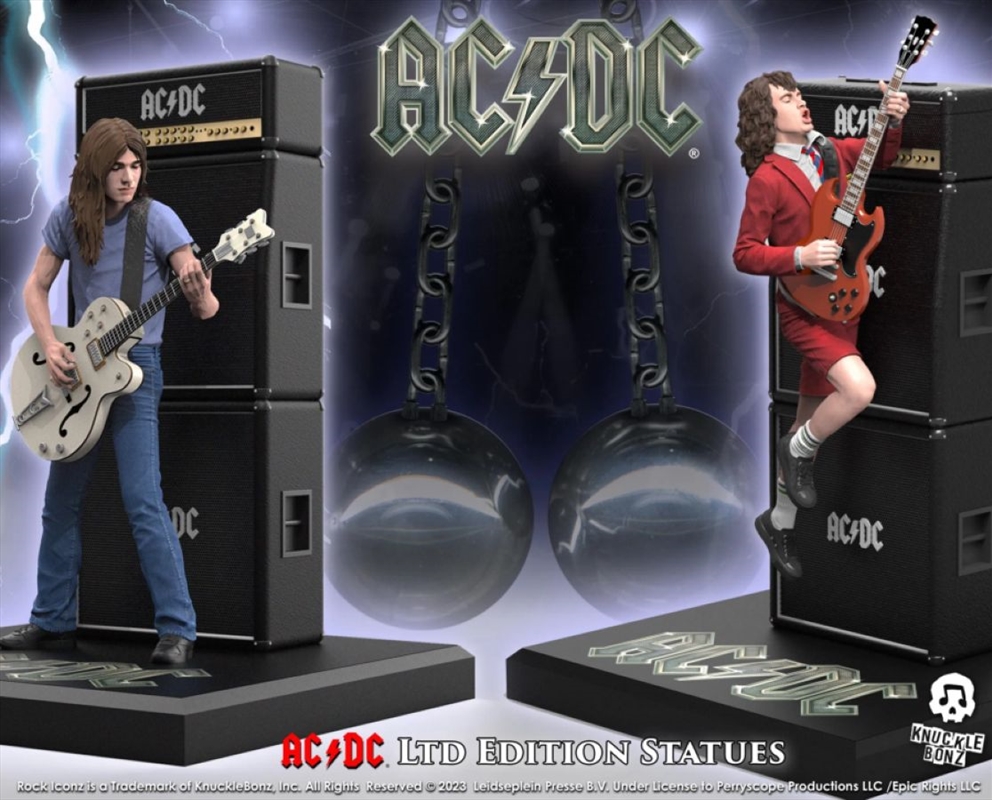AC/DC - Angus & Malcolm Young Rock Iconz 1:9 Scale Statue (Set of 2)/Product Detail/Statues