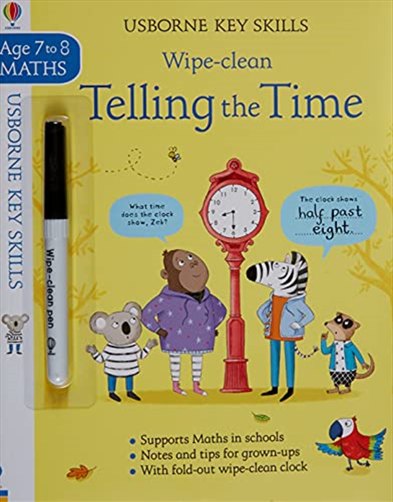 Wipe-clean Telling the Time 7-8 (Key Skills)/Product Detail/Kids Educational