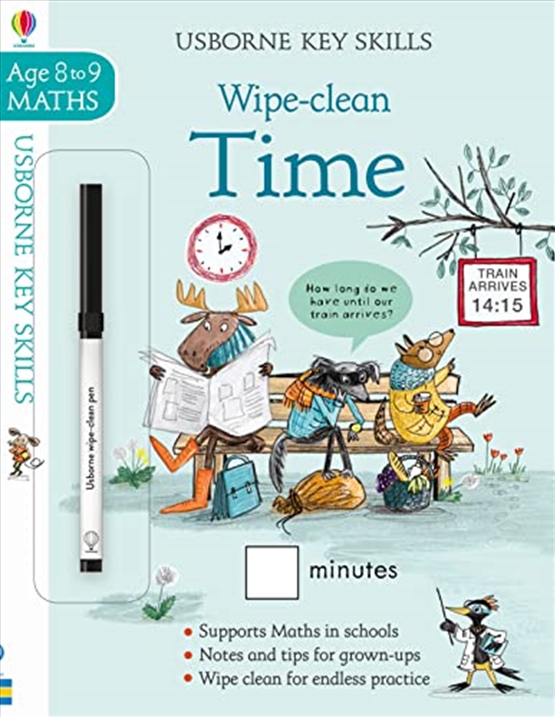 Wipe-Clean Time - Key Skills - Age 8 to 9 Maths/Product Detail/Kids Educational