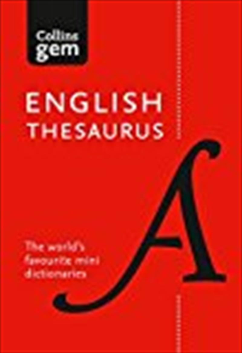 Collins Gem English Thesaurus/Product Detail/English