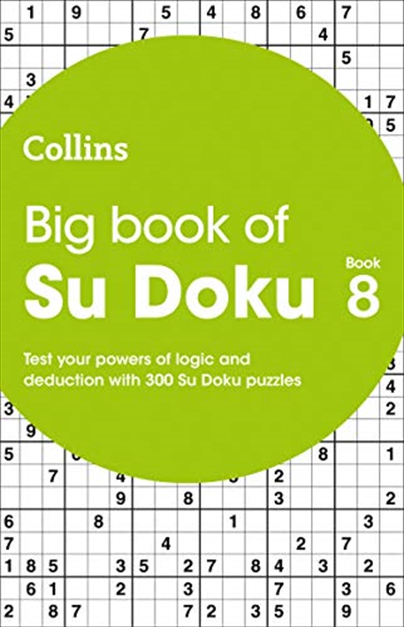 Big Book of Su Doku 8: 300 Su Doku puzzles (Collins Su Doku)/Product Detail/Adults Activity Books
