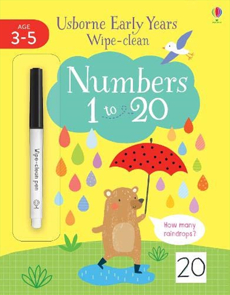 Wipe-Clean Numbers 1-20/Product Detail/Kids Colouring