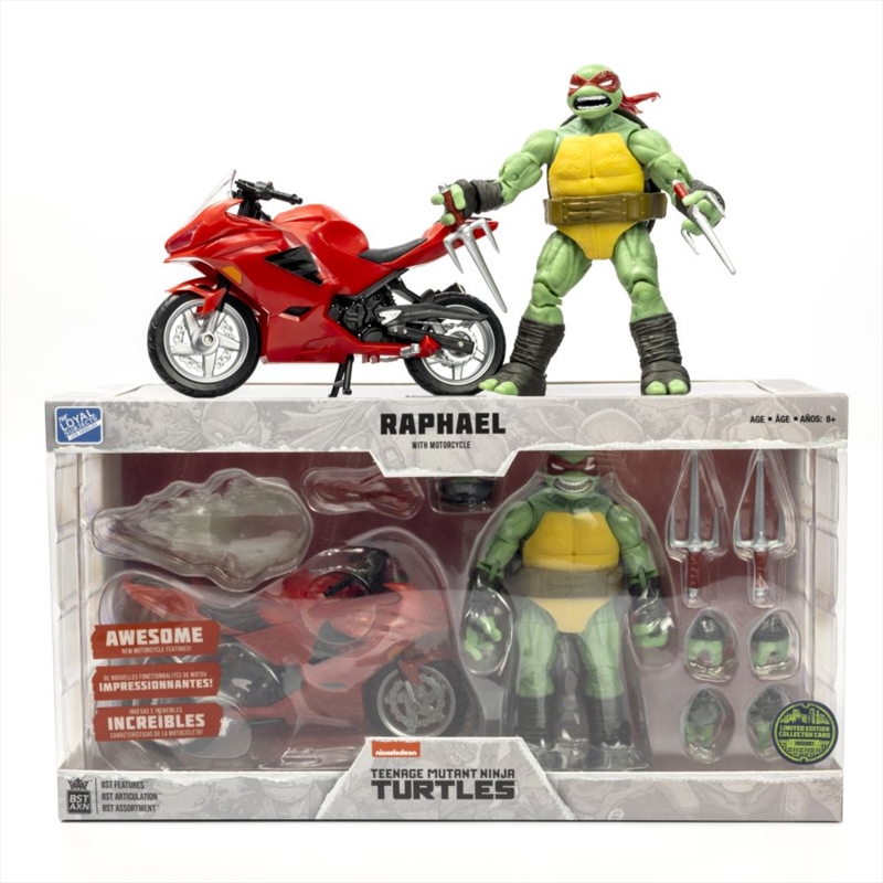Teenage Mutant Ninja Turtles (comics) - Raphael Ninja with Red Motorcycle BST AXN Figure/Product Detail/Figurines