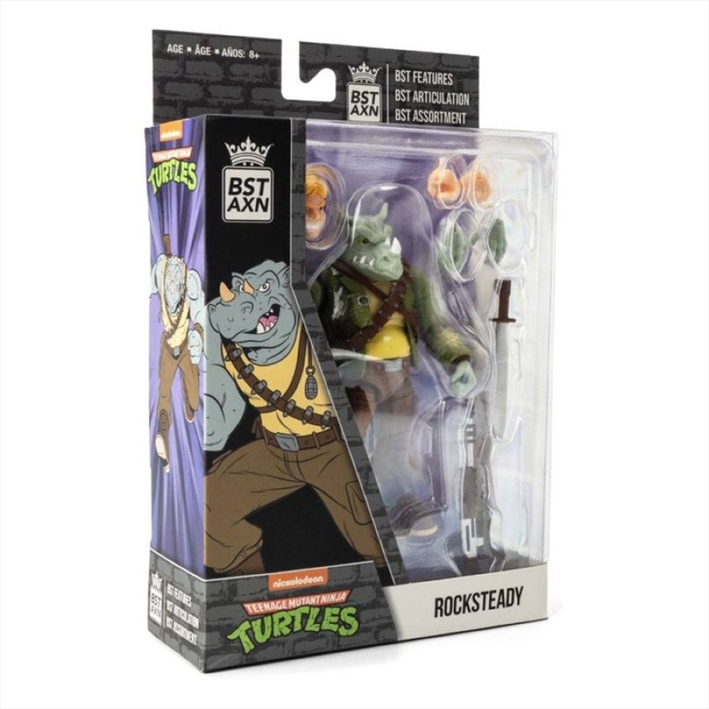 Teenage Mutant Ninja Turtles (comics) - Rocksteady 5" BST AXN Figure/Product Detail/Figurines