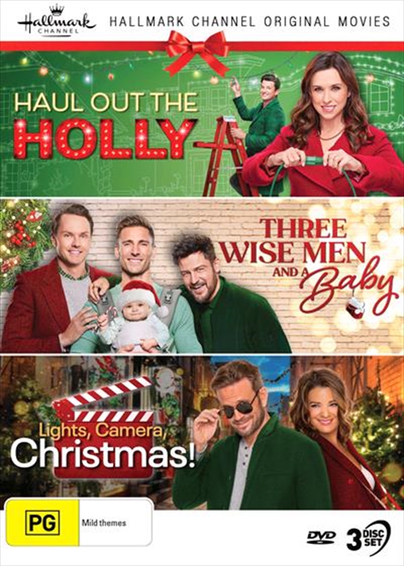 Hallmark Christmas - Haul Out The Holly / Three Wise Men And A Baby / Lights, Camera, Christmas! - C/Product Detail/Drama