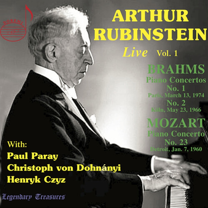 Arthur Rubinstein Live, Vol 1/Product Detail/Classical