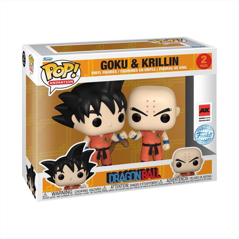 Dragon Ball Z - Goku and Krillin US Exclusive Pop! Vinyl 2-Pack [RS]/Product Detail/TV