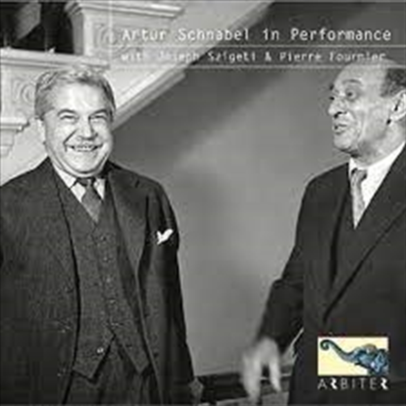 Schnabel In Performance With Szigeti/Product Detail/Classical
