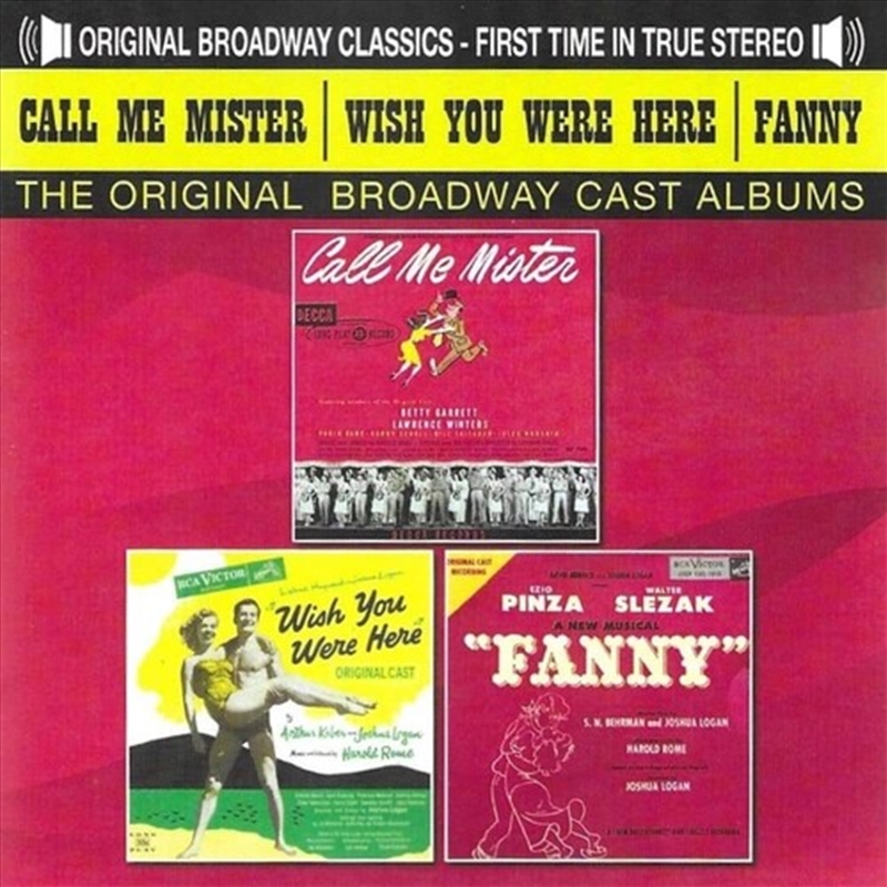 Call Me Mister Wish You Were Here And Fanny / Original Cast/Product Detail/Soundtrack