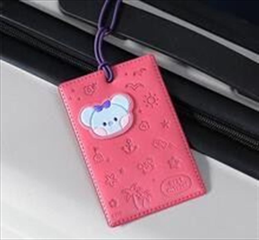 BT21 Minini Leather Patch Travel Tag Vacance Koya/Product Detail/Keyrings