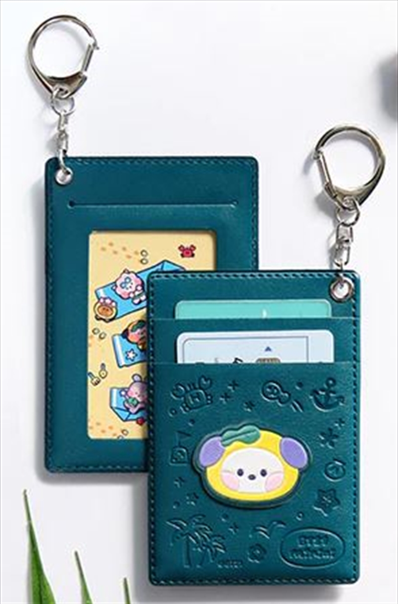 BT21 Minini Leather Patch Card Holder Vacance Chimmy/Product Detail/KPOP Merch