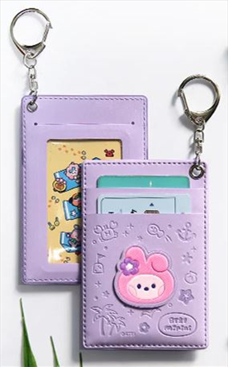 BT21 Minini Leather Patch Card Holder Vacance Cooky/Product Detail/Wallets