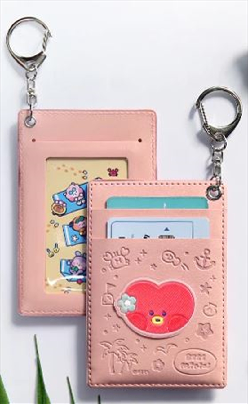 BT21 Minini Leather Patch Card Holder Vacance Tata/Product Detail/KPOP Merch