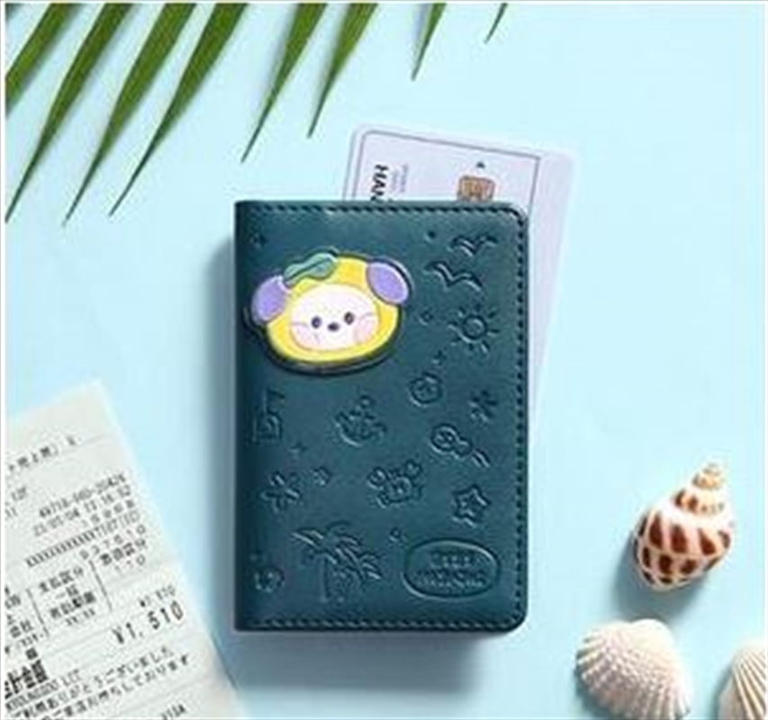 BT21 Minini Leather Patch Card Case Vacance Chimmy/Product Detail/KPOP Merch