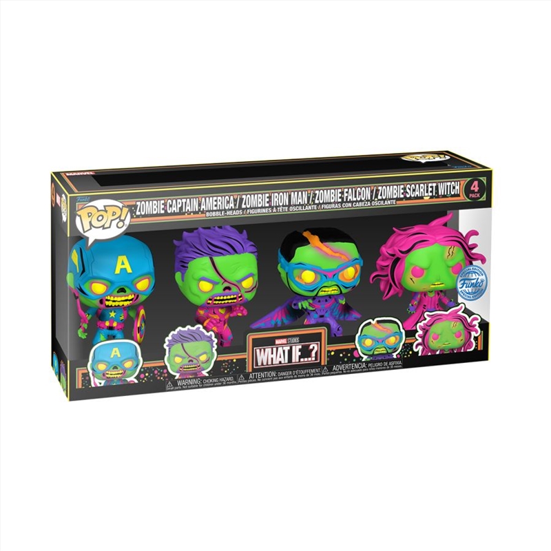 What If...? - Blacklight US Exclusive Pop! Vinyl 4-Pack [RS]/Product Detail/TV
