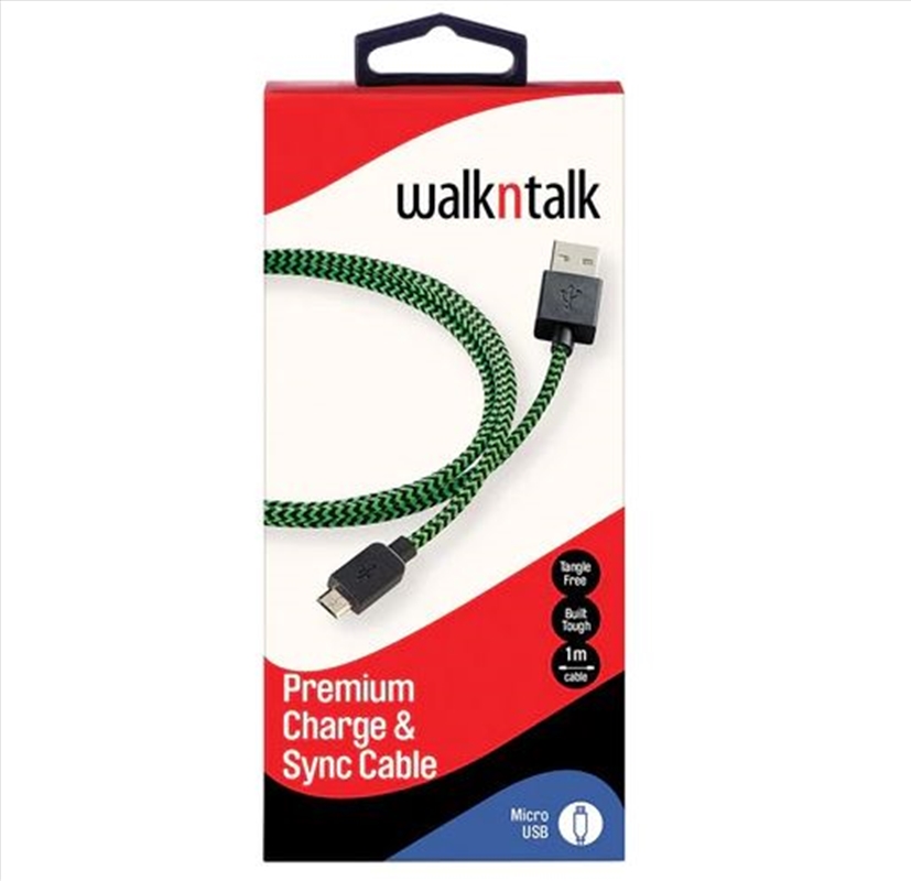 Micro Charge Sync Green Cable - 1M/Product Detail/Cables