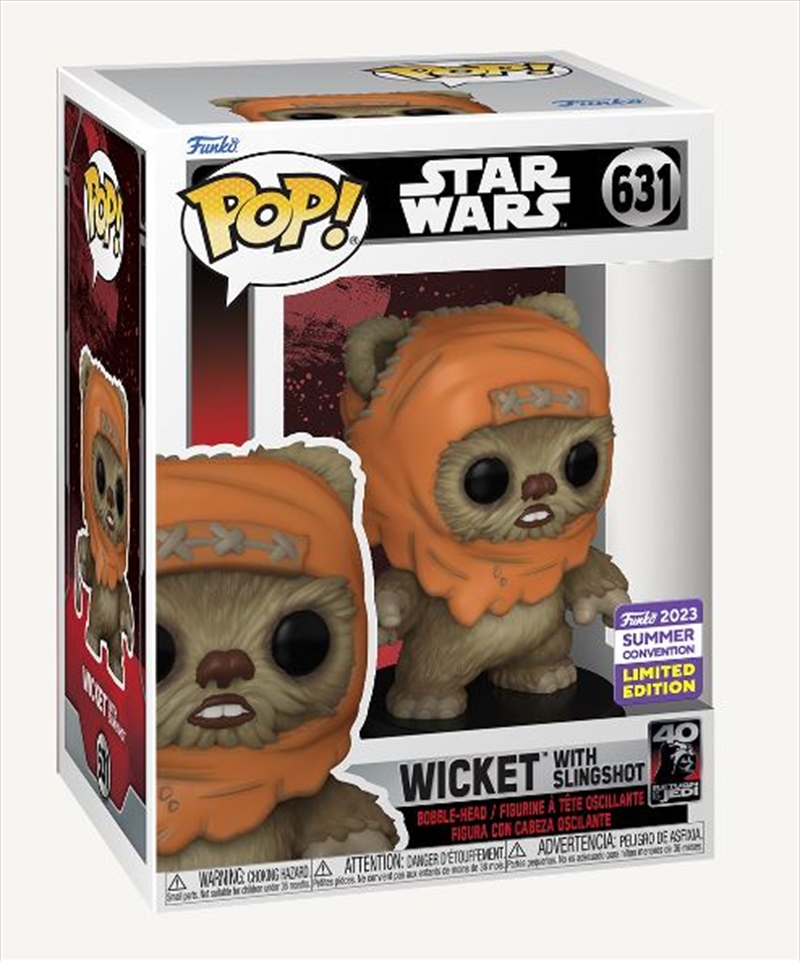 Star Wars - Wicket w/Slingshot Pop! SD23 RS/Product Detail/Convention Exclusives