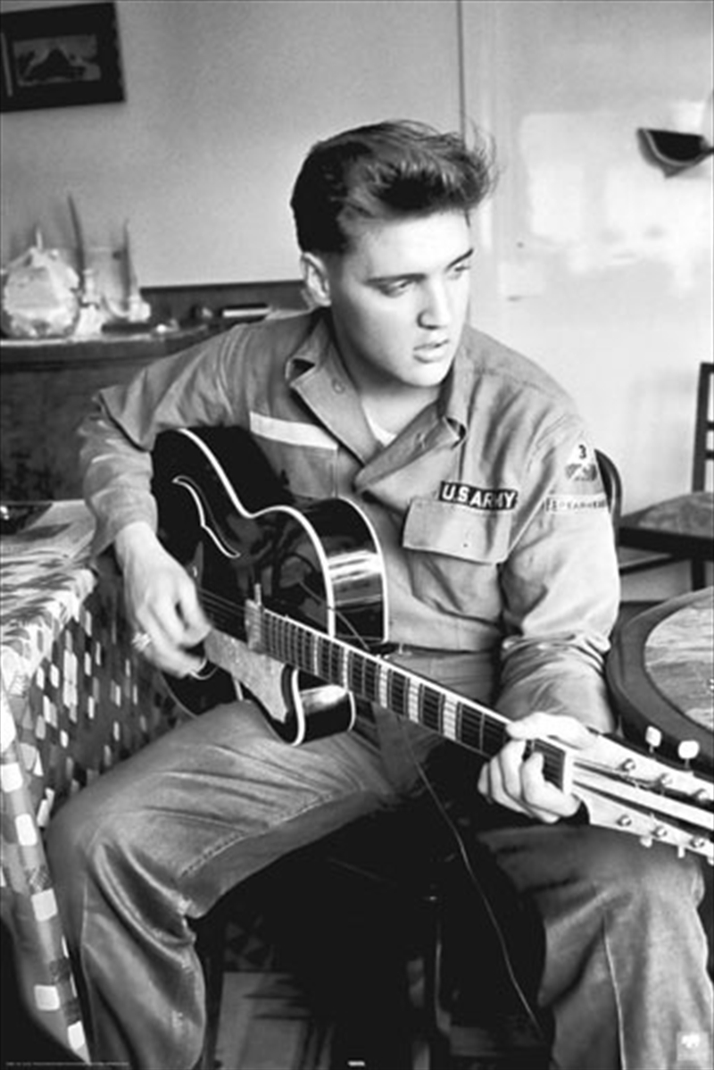 Elvis Presley Army Guitar/Product Detail/Posters & Prints