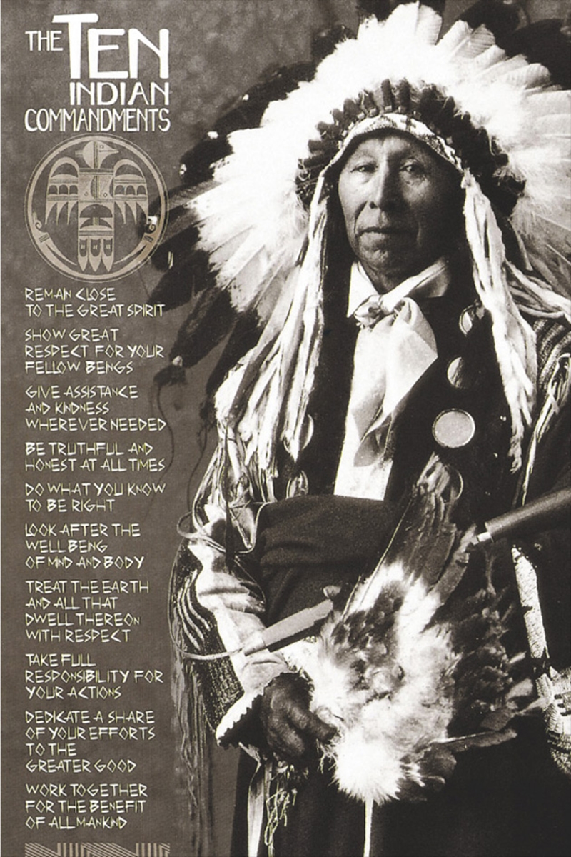 Native American 10 Commandment/Product Detail/Posters & Prints