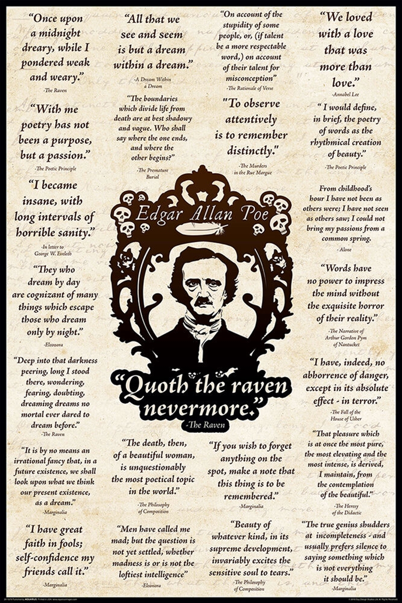 Edgar Allan Poe Quotes/Product Detail/Posters & Prints