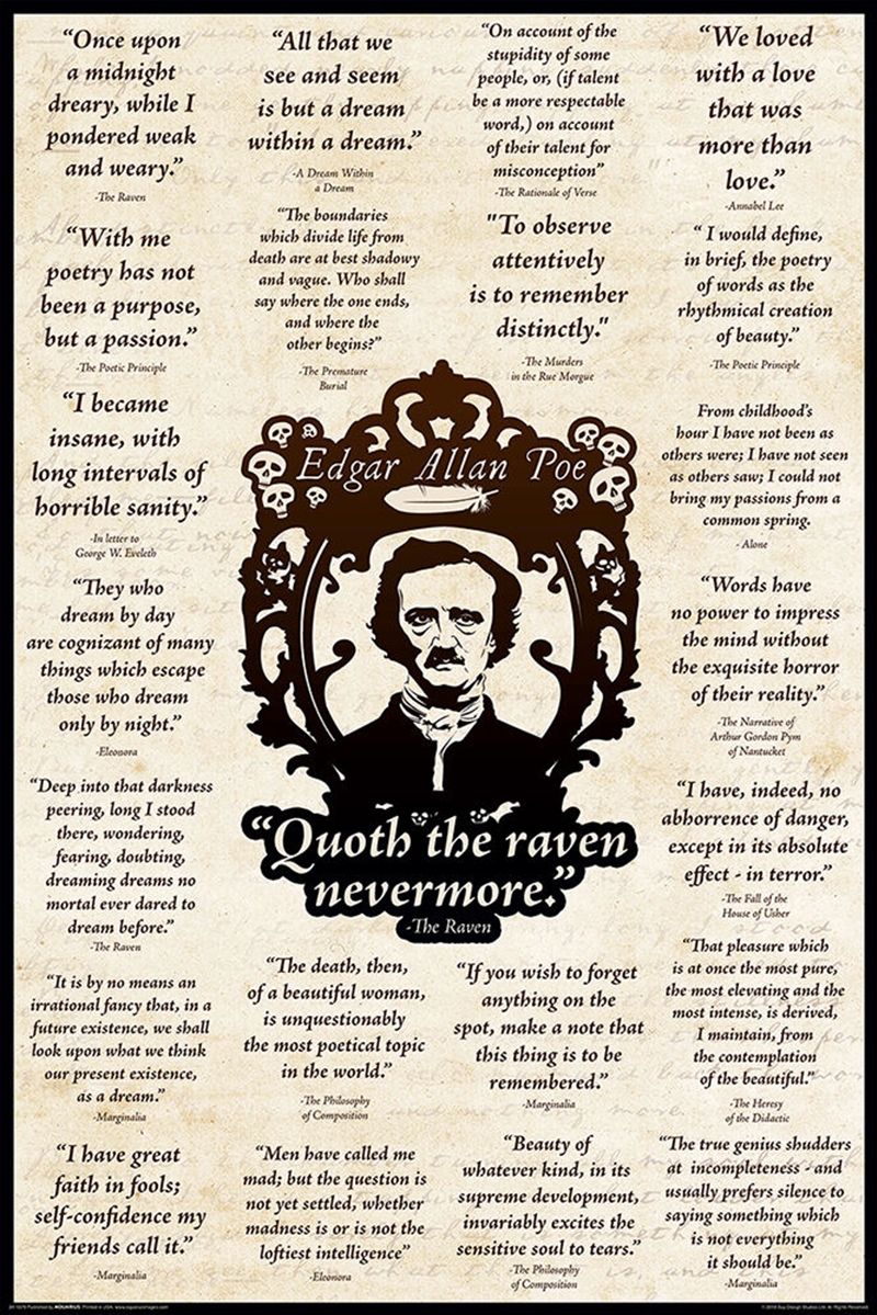 Edgar Allan Poe Quotes/Product Detail/Posters & Prints
