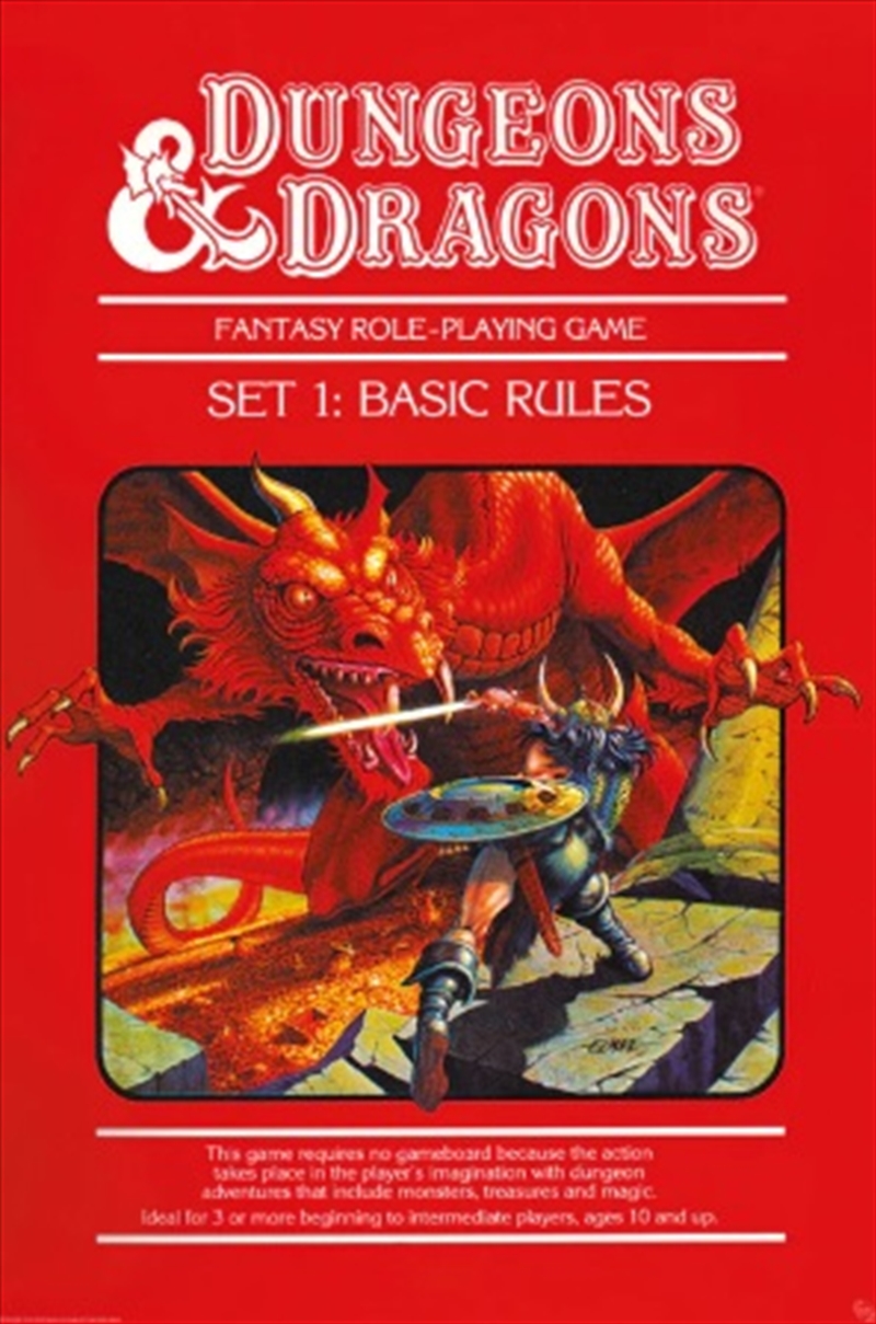 Buy Dungeons And Dragons Rules Poster Online Sanity