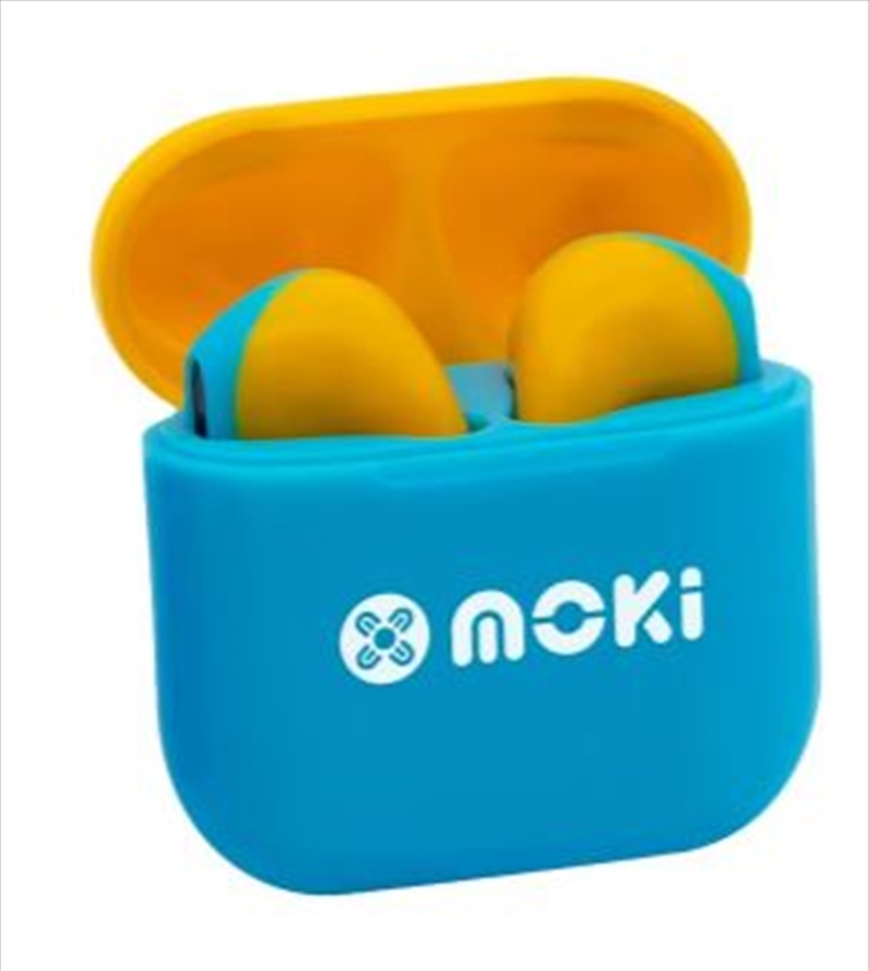 MokiPods Mini TWS Earphones for Kids Volume Limited - Blue/Yellow/Product Detail/Headphones