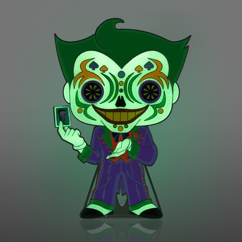 DC Comics - Joker (Day of the Dead) 6" Pop! Pin/Product Detail/Buttons & Pins