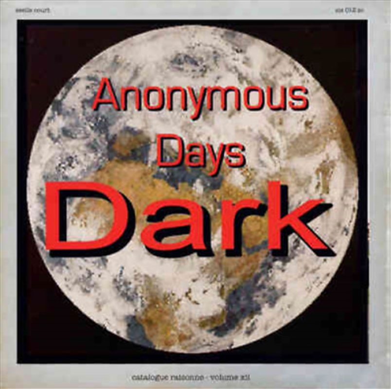 Catalogue Raisonne 12: Anonymous Days Part 1/Product Detail/Rock/Pop