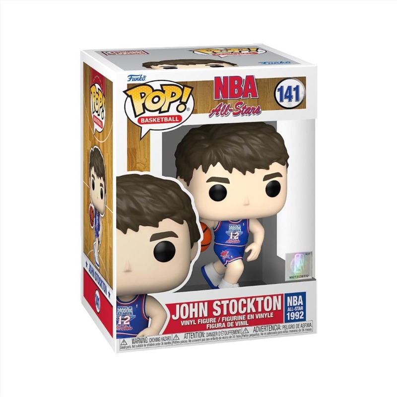 NBA: Legends - John Stockton White All Star Uniform 92 Pop! Vinyl/Product Detail/Sport
