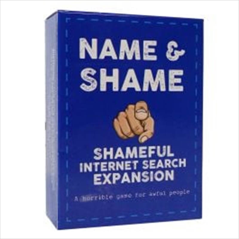 Shameful Internet Search Expansion Name And Shame Card Game/Product Detail/Card Games