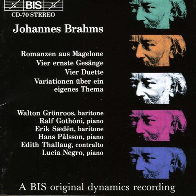 Songs from Magelone/Product Detail/Classical