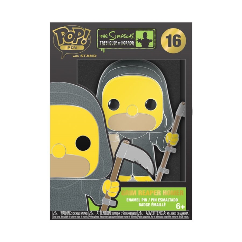 Simpsons - Grim Reaper Homer Enamel Pop! Pin/Product Detail/Buttons & Pins