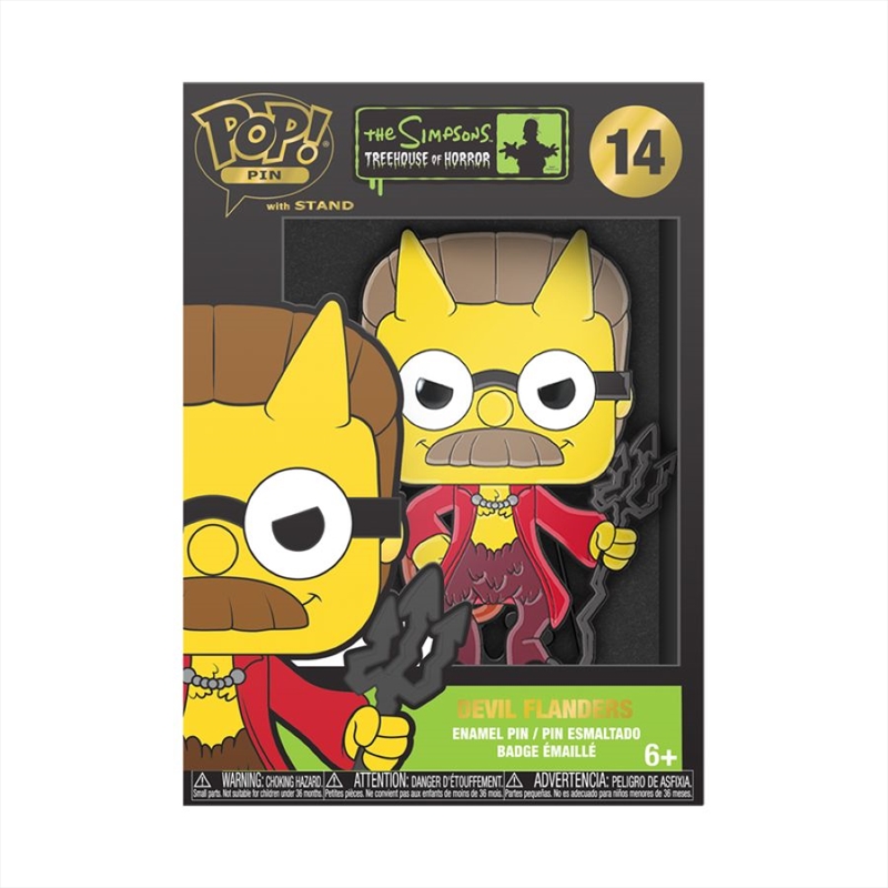 Simpsons - Devil Flanders Enamel Pop! Pin/Product Detail/Buttons & Pins