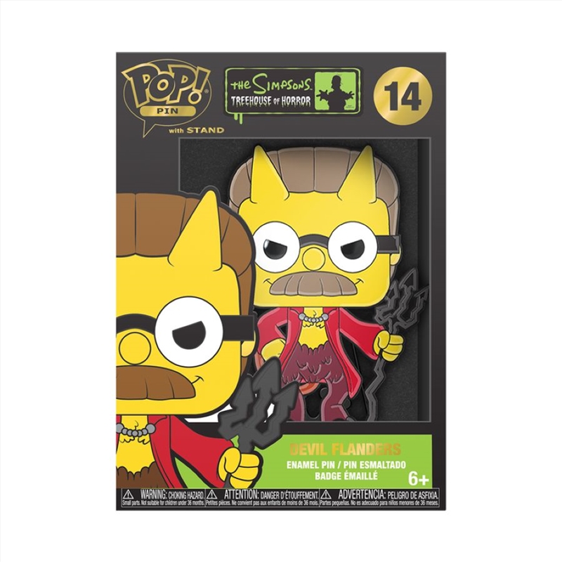 Simpsons - Devil Flanders Enamel Pop! Pin/Product Detail/Buttons & Pins