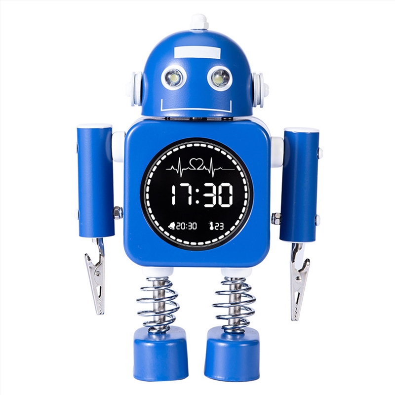 Buy Laser Kids Robot Alarm Clock Blue Online Sanity