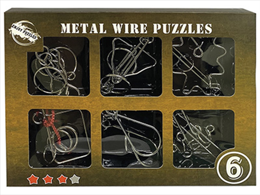 6 Metal Wire Puzzles Level 3/Product Detail/Adult Games