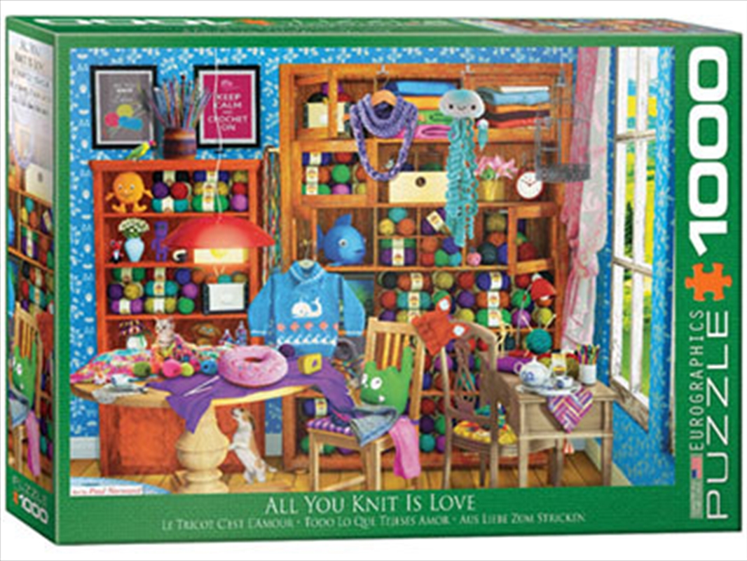 All You Knit Is Love, 1000 Piece/Product Detail/Jigsaw Puzzles
