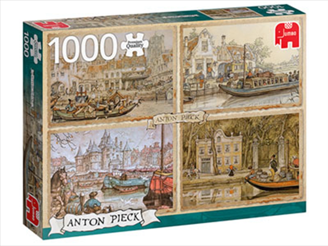 Anton Pieck Canal Boats 1000 Piece/Product Detail/Jigsaw Puzzles