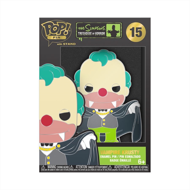 Simpsons - Vampire Krusty Enamel Pop! Pin/Product Detail/Buttons & Pins