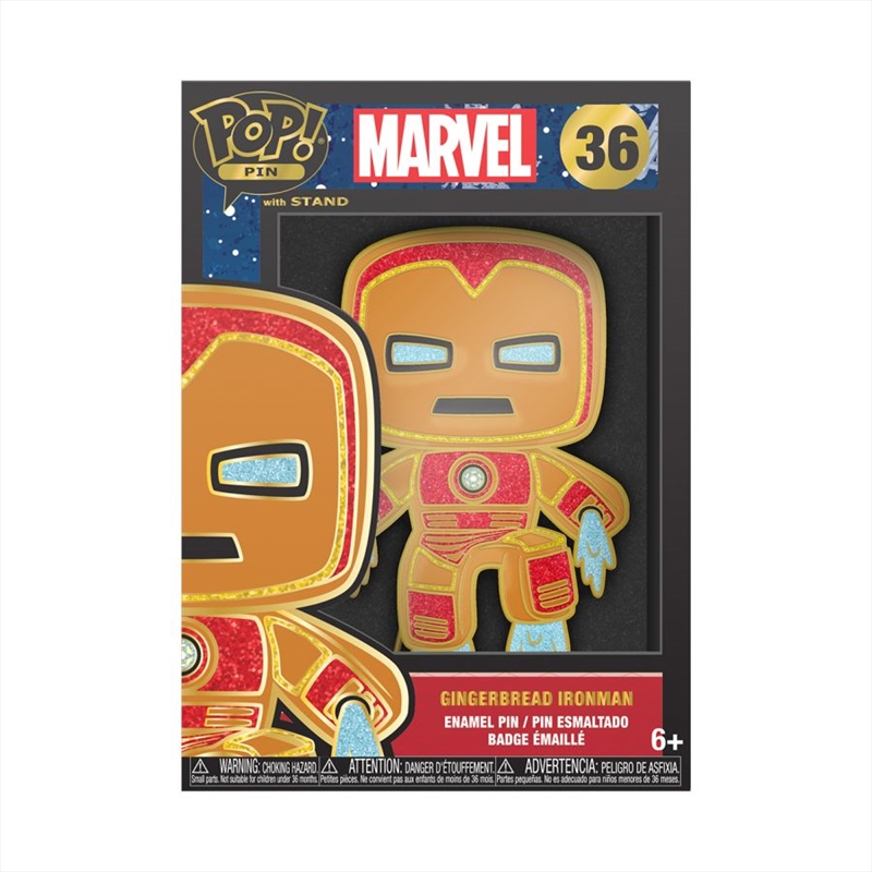 Marvel Comics - Iron Man Gingerbread Enamel Pop! Pin/Product Detail/Buttons & Pins